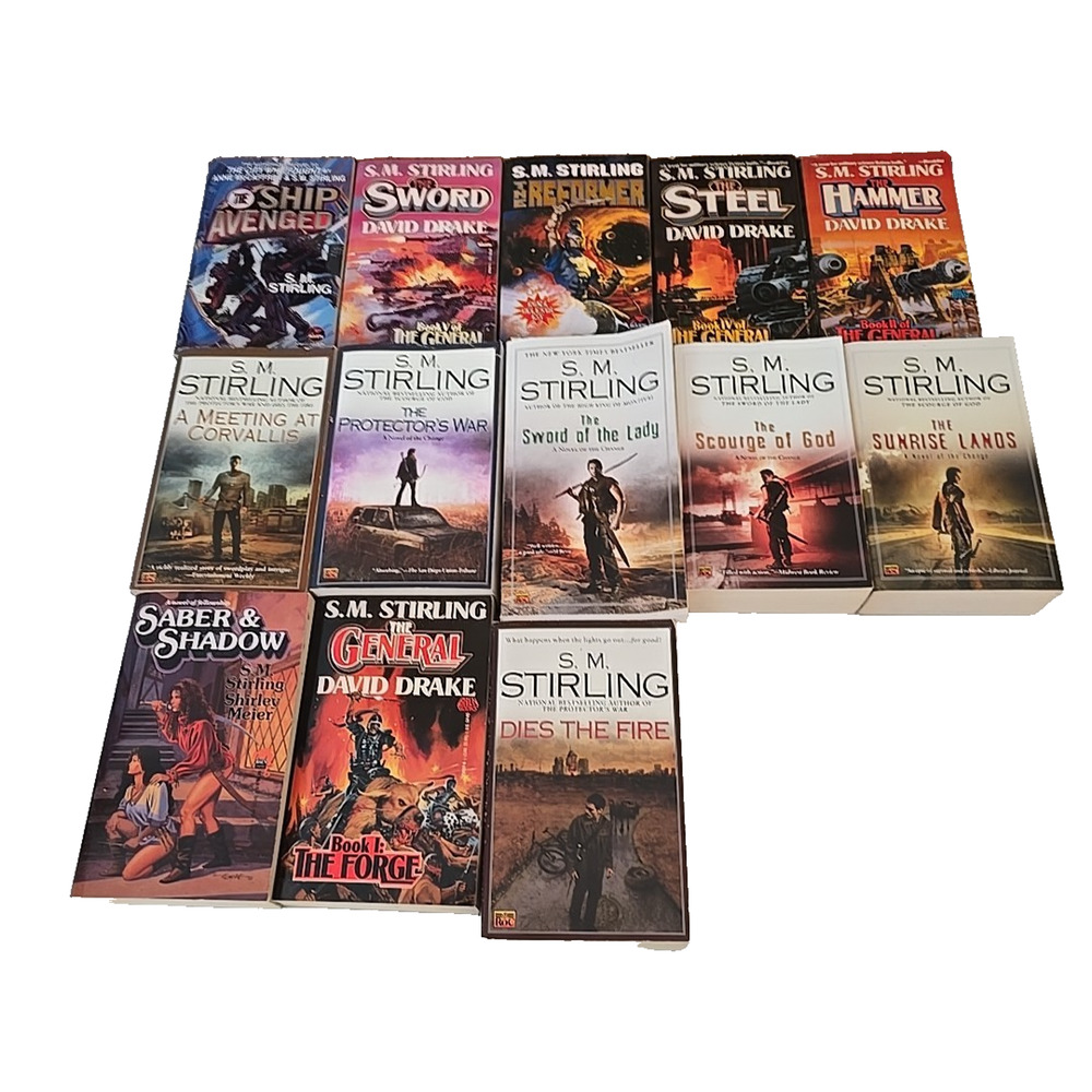 Lot of 13 Vintage‎ S.M. Stirling War Fantasy Science Fiction Paperback Books